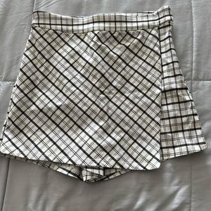 Plaid skort